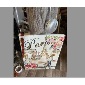 Parisian Street Scene Canvas Wall Art by Liesl Long